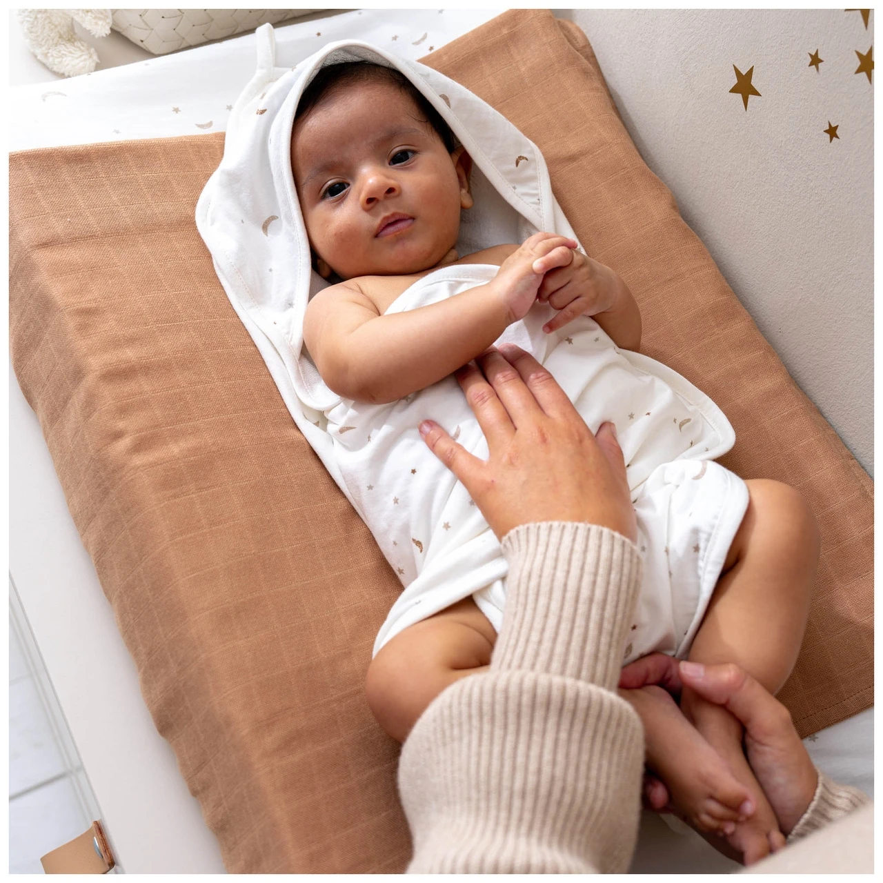 Prénatal Badcape Ster En Maan Wit 3 Prénatal Badcape Ster En Maan Wit - Afbeelding 3