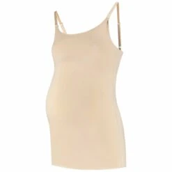 Prénatal Voedings Singlet Mouwloos Effen Beige