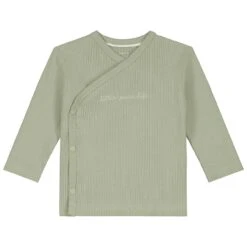 Prénatal Newborn Shirt Rib Pure Lange Mouwen Effen Groen