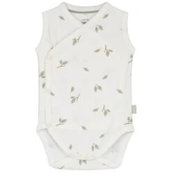 Prénatal Newborn Romper Pure Mouwloos All Over Print Wit