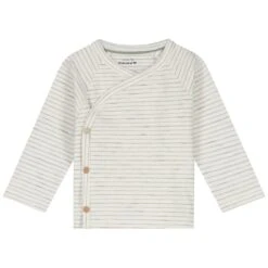 Prénatal Newborn Shirt Pure Lange Mouwen Strepen Wit