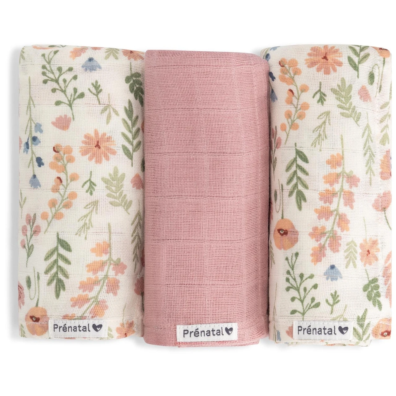 Prénatal Hydrofiele Luiers Bloemen 3 Stuksmulti 3 Prénatal Hydrofiele Luiers Bloemen 3 Stuksmulti - Afbeelding 3