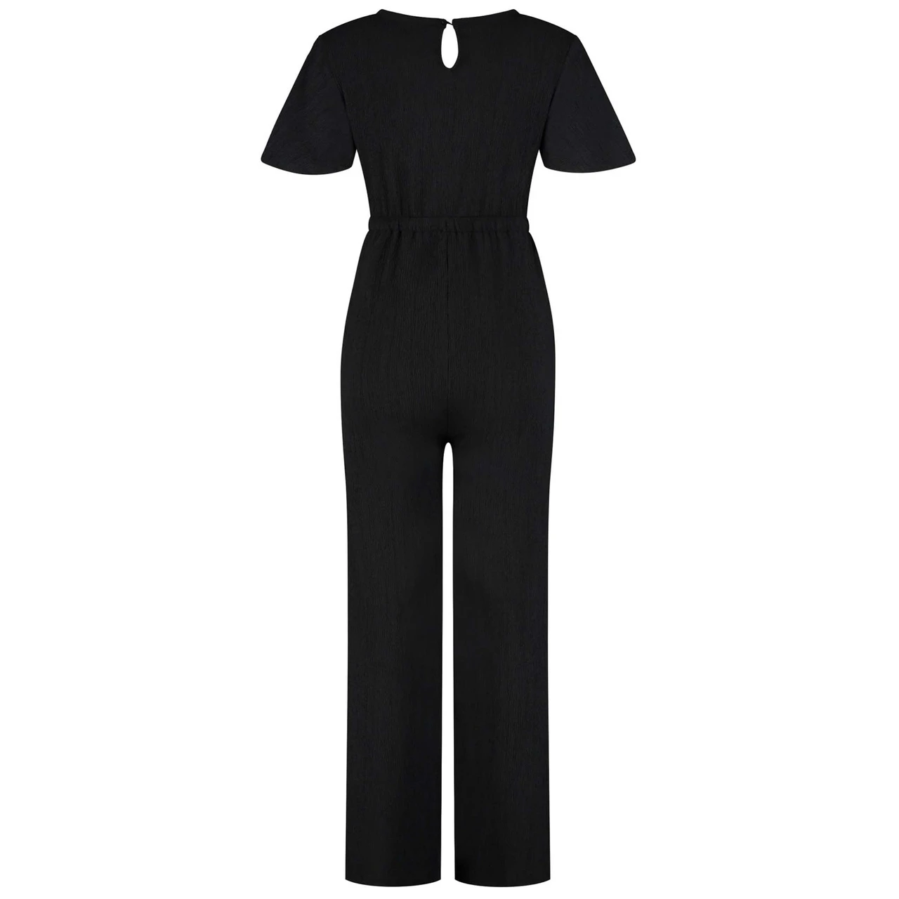 Prénatal Zwangerschapsjumpsuit Korte Mouwen Effen Zwart 5 Prénatal Zwangerschapsjumpsuit Korte Mouwen Effen Zwart - Afbeelding 5