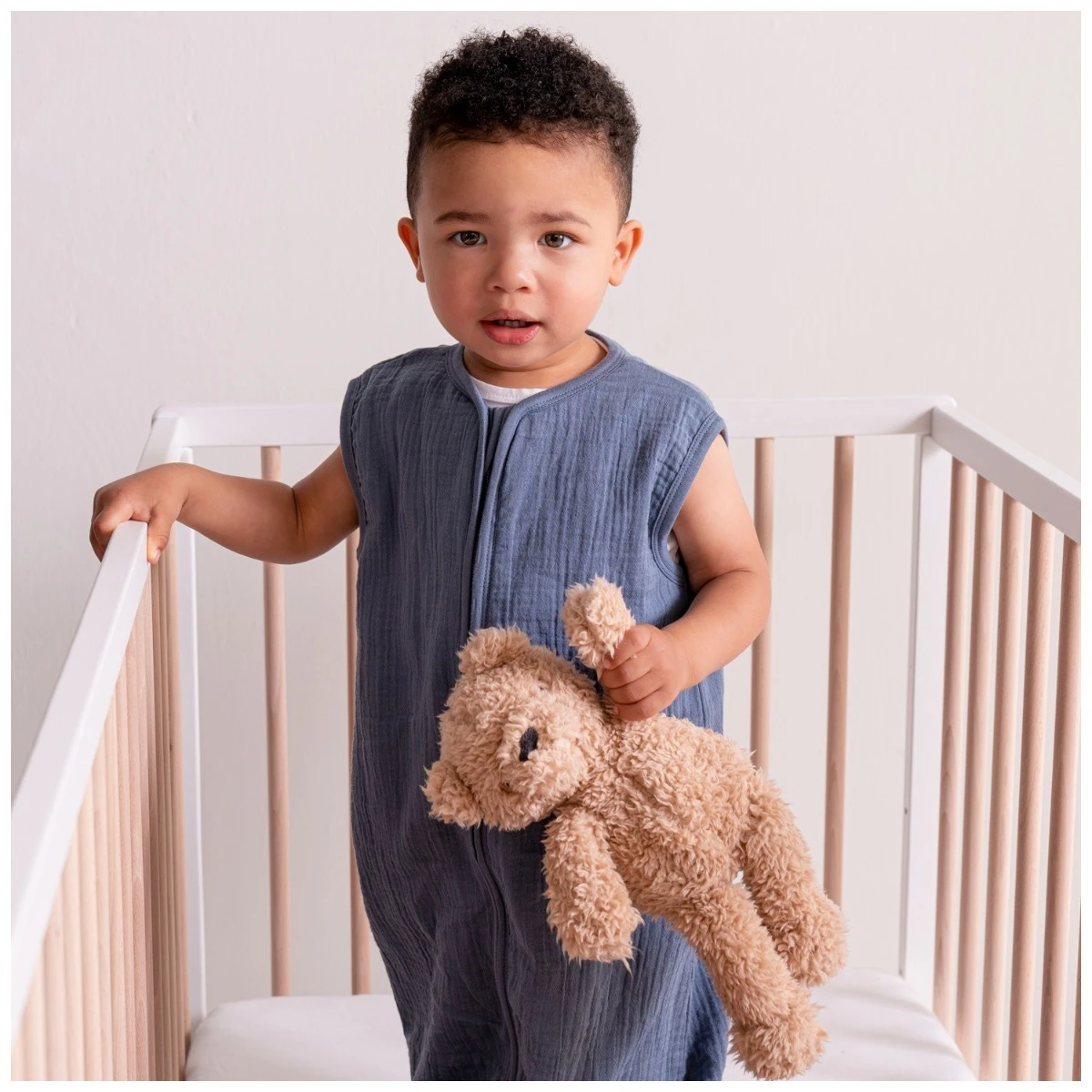 Prénatal Slaapzak Mousseline Blauw 5 Prénatal Slaapzak Mousseline Blauw - Afbeelding 5