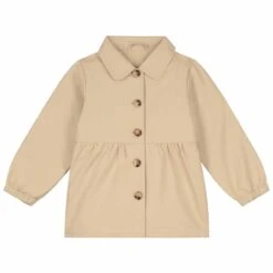 Prénatal Peuter Zomer Trenchcoat Lange Mouwen Effen Beige