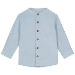 Prénatal Baby Blouse Lange Mouwen Effen Blauw