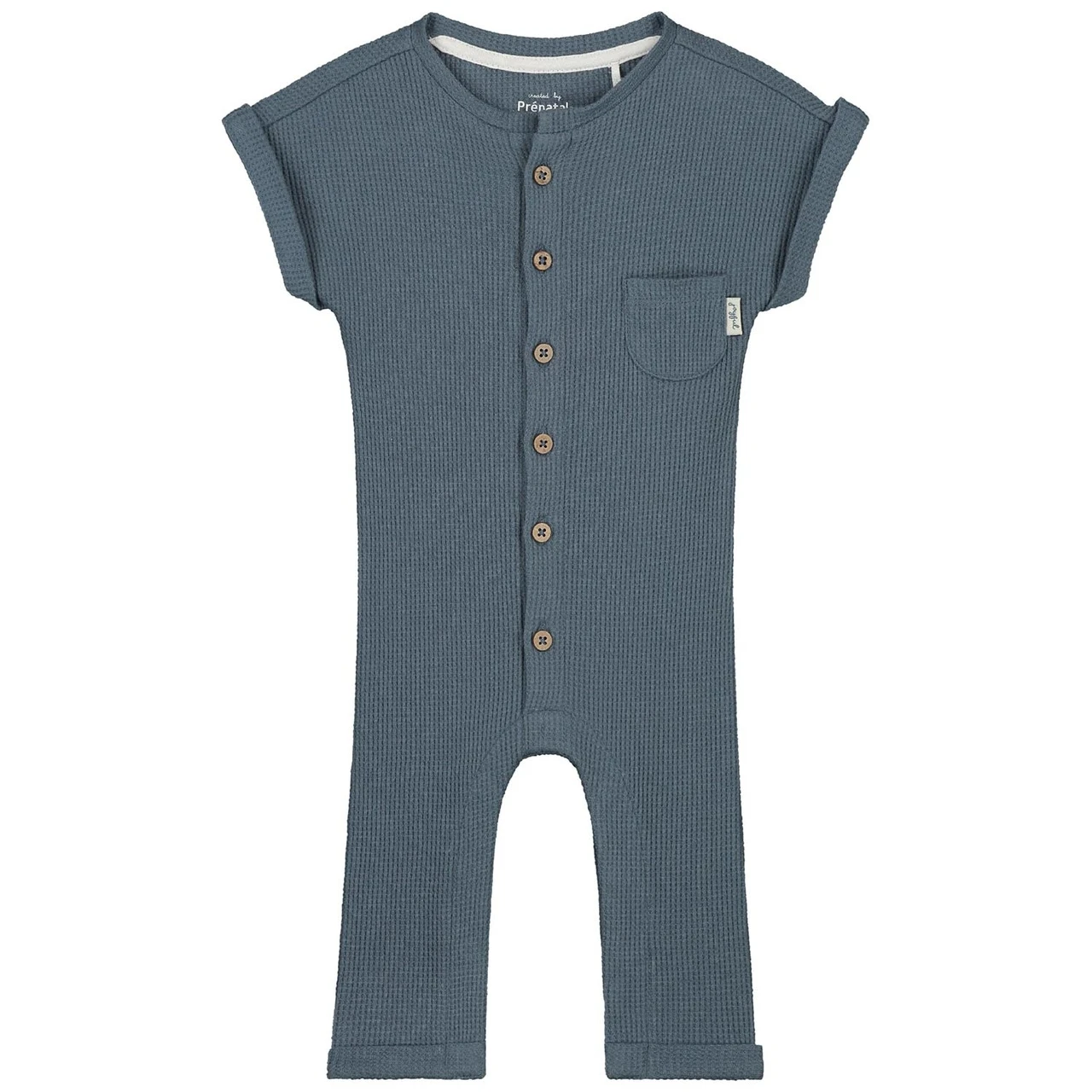 Prénatal Newborn Boxpakje Wafel Korte Mouwen Effen Blauw 1 Prénatal Newborn Boxpakje Wafel Korte Mouwen Effen Blauw