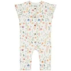 Prénatal Newborn Boxpakje Korte Mouwen Bloemen Wit