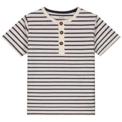 Prénatal Peuter T-shirt Korte Mouwen Strepen Grijs