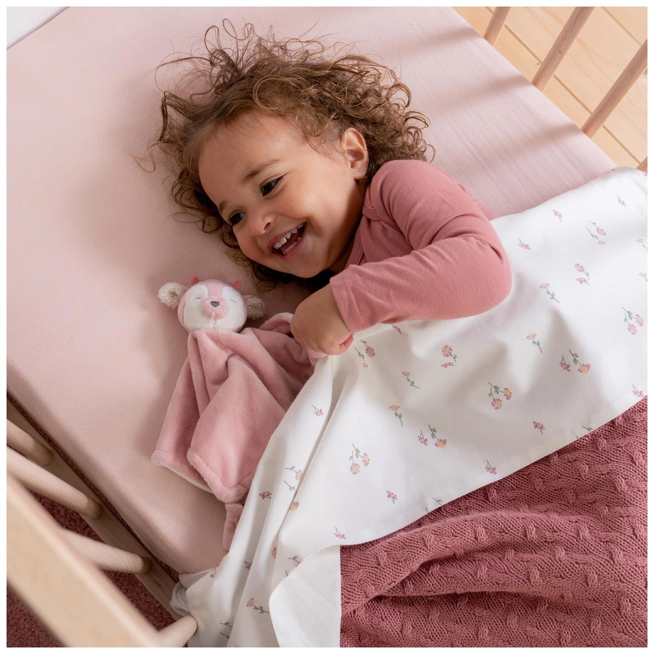 Prénatal Knuffeldoekje Hert Powder Pink 4 Prénatal Knuffeldoekje Hert Powder Pink - Afbeelding 4