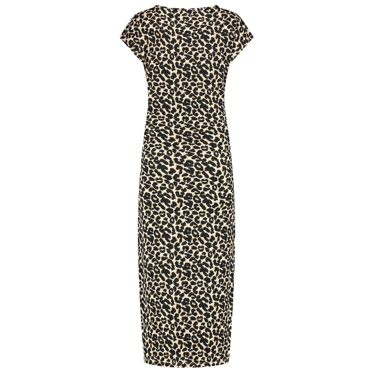 Prénatal Zwangerschapsjurk Korte Mouwen Panterprint Beige 7 Prénatal Zwangerschapsjurk Korte Mouwen Panterprint Beige - Afbeelding 7