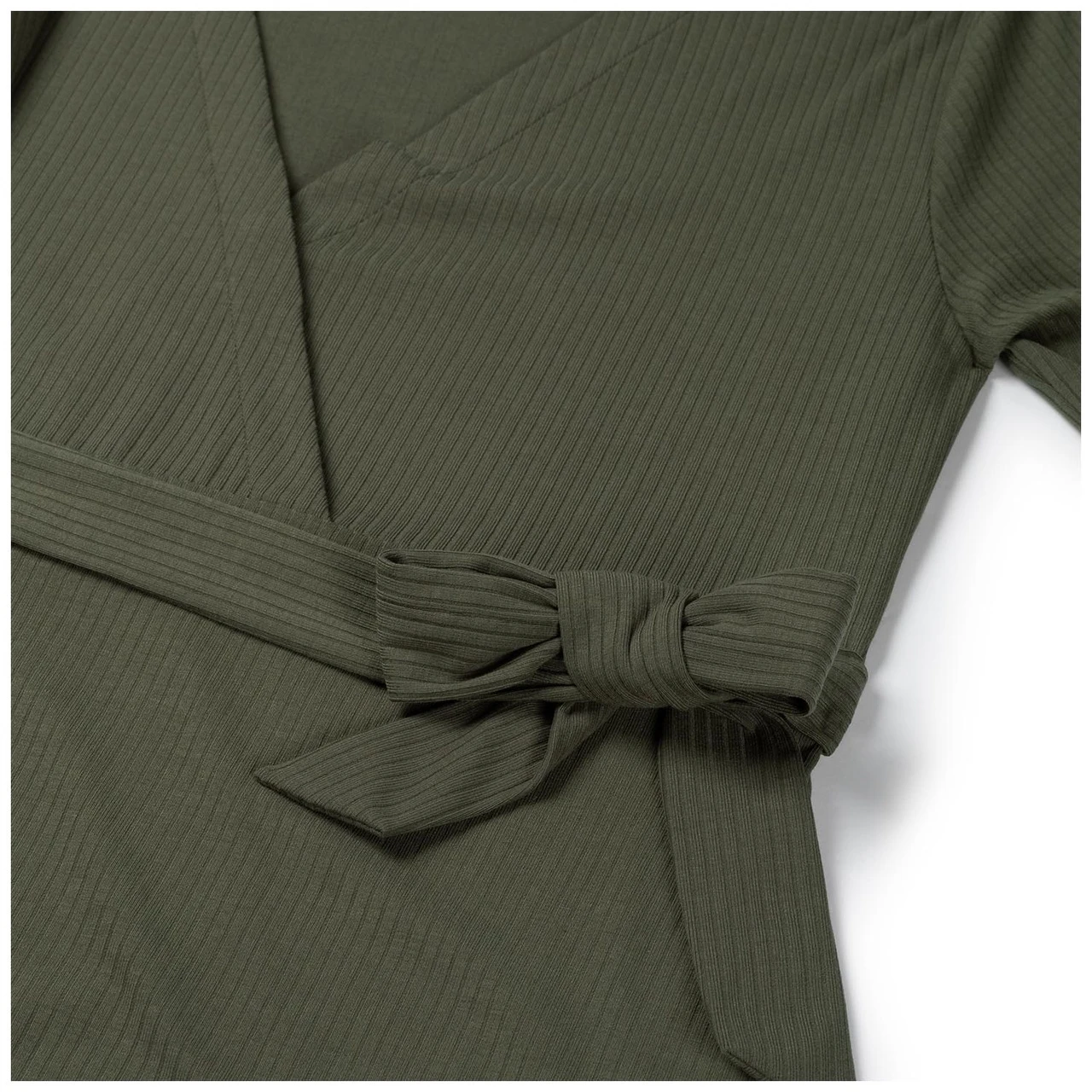 Prénatal Zwangerschapsjurk Korte Mouwen Effen Groen 6 Prénatal Zwangerschapsjurk Korte Mouwen Effen Groen - Afbeelding 6