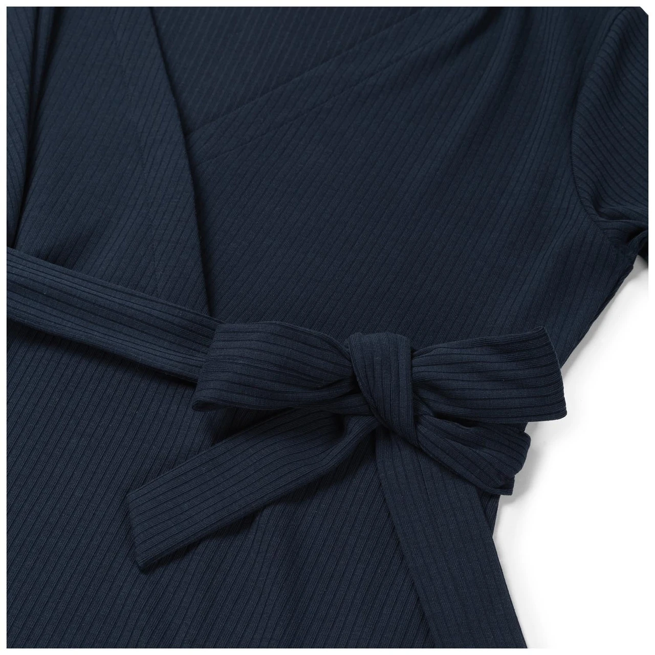 Prénatal Zwangerschapsjurk Korte Mouwen Effen Blauw 4 Prénatal Zwangerschapsjurk Korte Mouwen Effen Blauw - Afbeelding 4