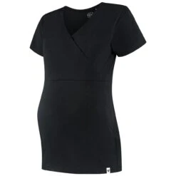 Prénatal Zwangerschapspyjama T-shirt Korte Mouwen Effen Zwart