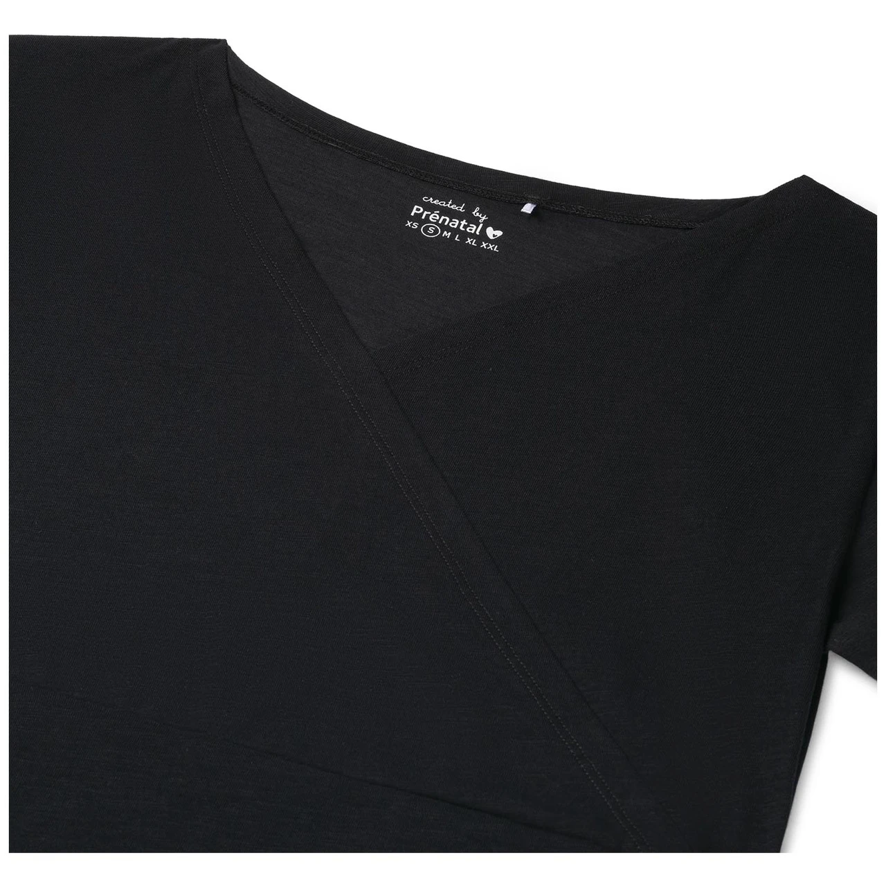 Prénatal Zwangerschapspyjama T-shirt Korte Mouwen Effen Zwart 3 Prénatal Zwangerschapspyjama T-shirt Korte Mouwen Effen Zwart - Afbeelding 3