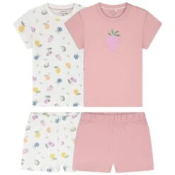 Prénatal Peuter Shortama 2 Stuks Roze