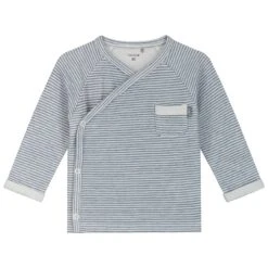 Prénatal Newborn Overslagshirt Lange Mouwen Strepen Blauw