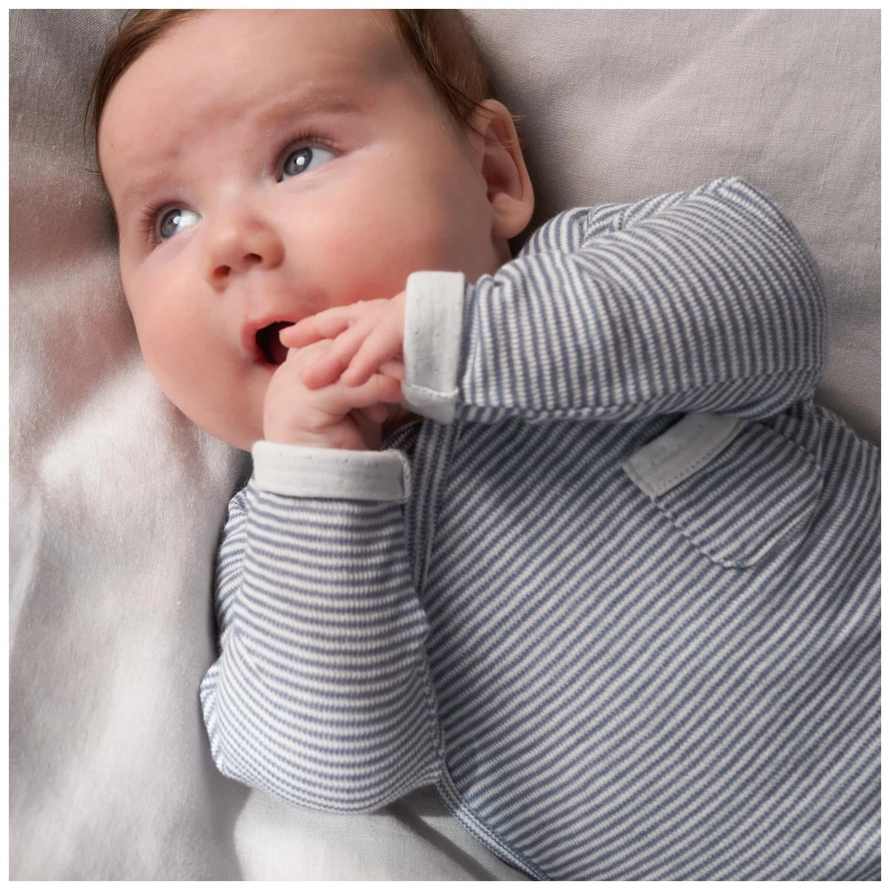 Prénatal Newborn Overslagshirt Lange Mouwen Strepen Blauw 4 Prénatal Newborn Overslagshirt Lange Mouwen Strepen Blauw - Afbeelding 4