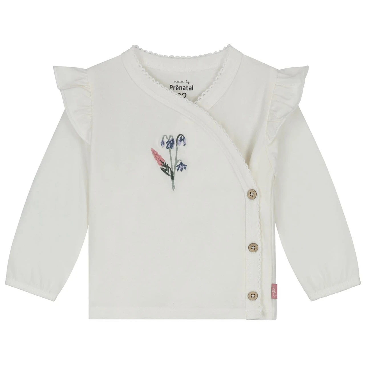 Prénatal Newborn Overslagshirt Lange Mouwen Printopdruk Wit 1 Prénatal Newborn Overslagshirt Lange Mouwen Printopdruk Wit