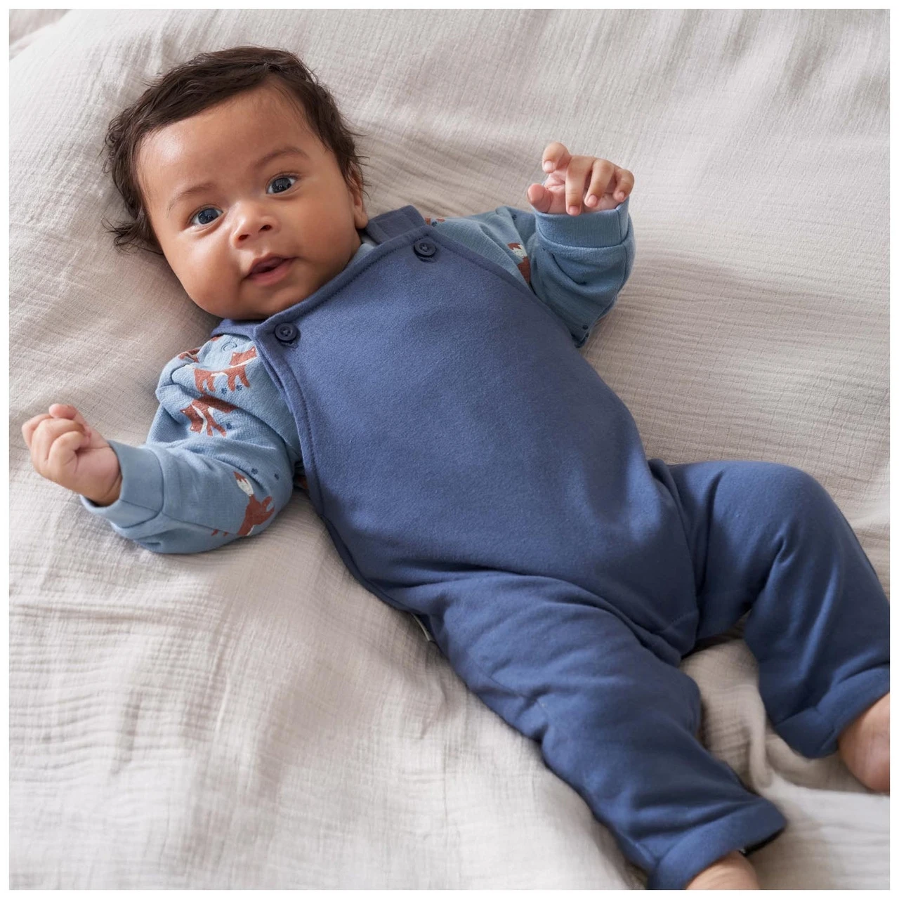 Prénatal Newborn Tuinbroekeffen Blauw 5 Prénatal Newborn Tuinbroekeffen Blauw - Afbeelding 5