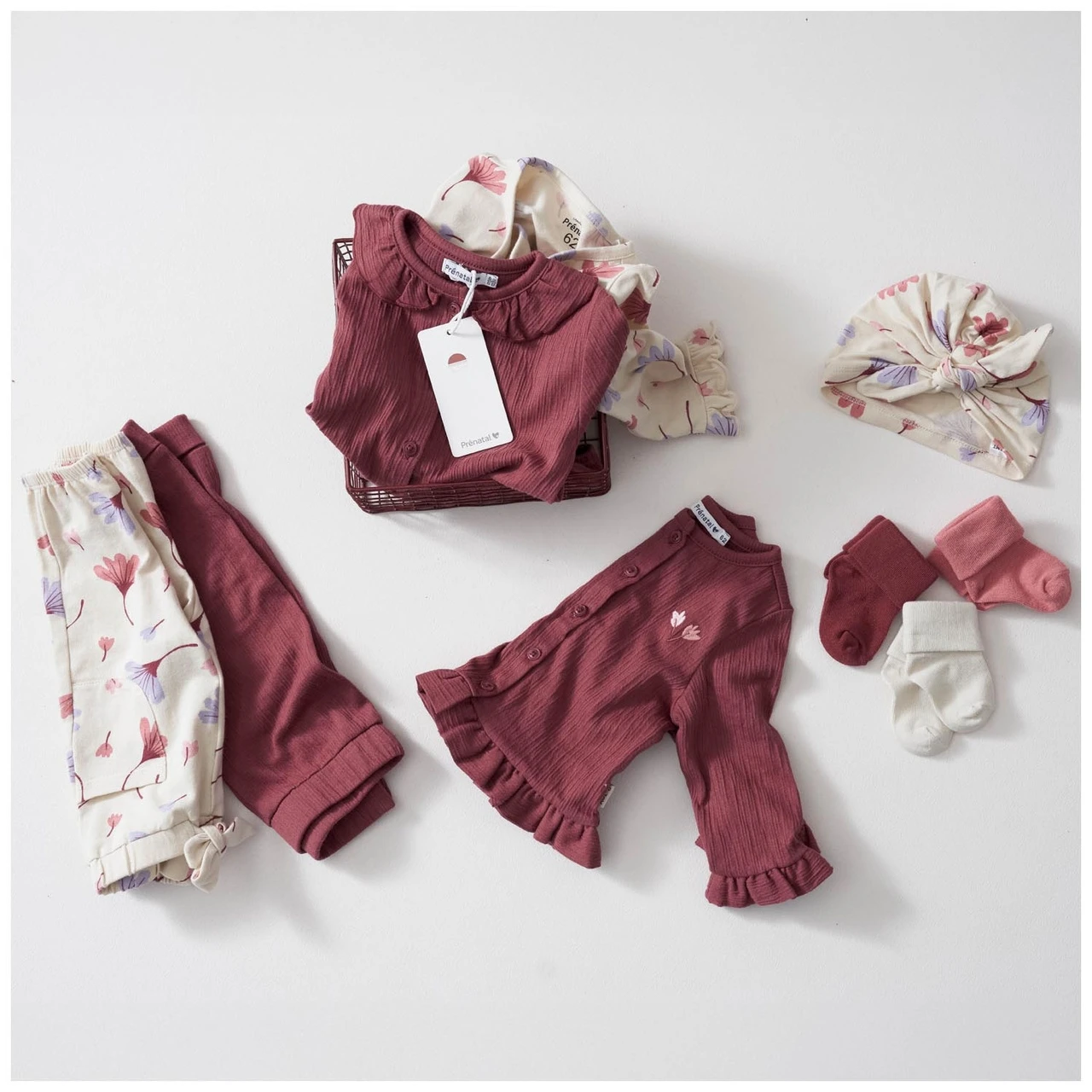 Prénatal Newborn Tulband Beige 3 Prénatal Newborn Tulband Beige - Afbeelding 3