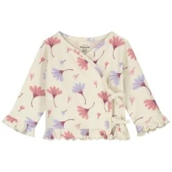 Prénatal Newborn Overslagshirt Lange Mouwen All Over Print Beige