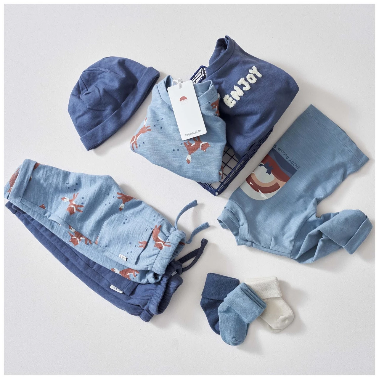 Prénatal Newborn Shirt Lange Mouwen Printopdruk Blauw 6 Prénatal Newborn Shirt Lange Mouwen Printopdruk Blauw - Afbeelding 6