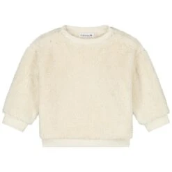 Prénatal Newborn Sweater Teddy Lange Mouwen Effen Wit
