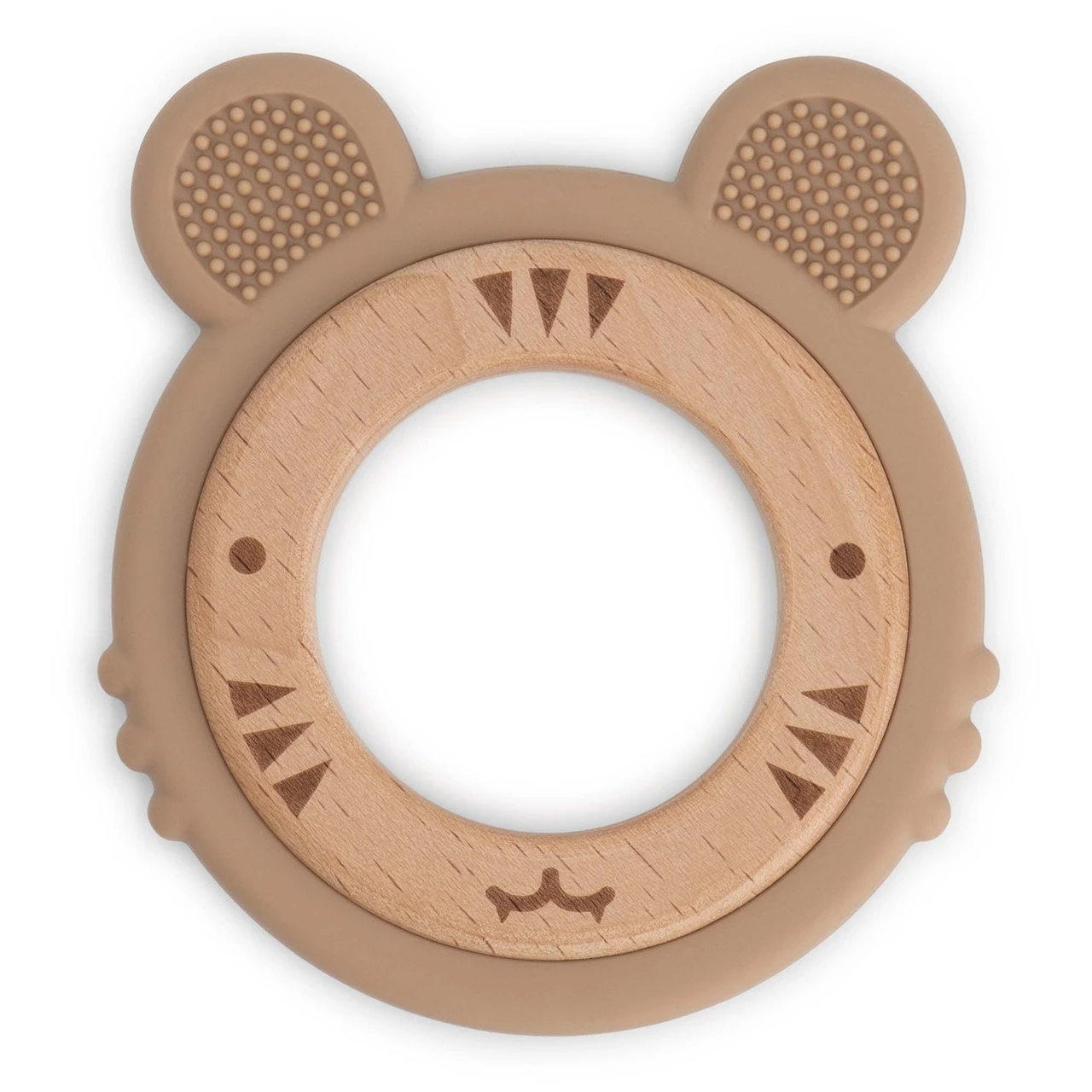 Prénatal Siliconen Bijtring Tijger Bruin 1 Prénatal Siliconen Bijtring Tijger Bruin