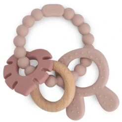 Prénatal Siliconen Bijtspeeltje Blad Roze