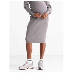 Prénatal Zwangerschapsrok Driekwart Effen Grijs