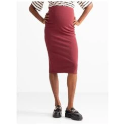 Prénatal Zwangerschapsrok Knielengte Effen Rood