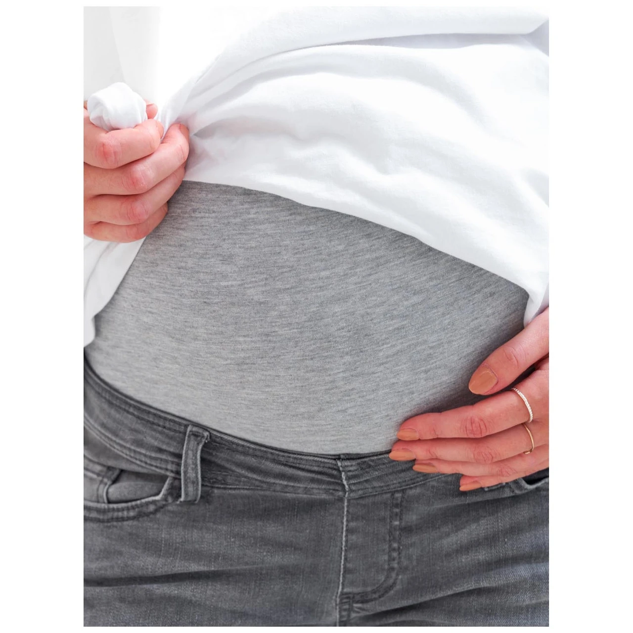 Prénatal Zwangerschapsjeans Lang Effen Grijs 3 Prénatal Zwangerschapsjeans Lang Effen Grijs - Afbeelding 3