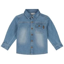 Prénatal Peuter Blouse Lange Mouwen Effen Denim