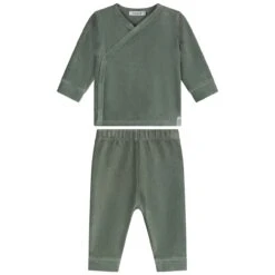 Prénatal Baby Pyjama Rib Velour Groen