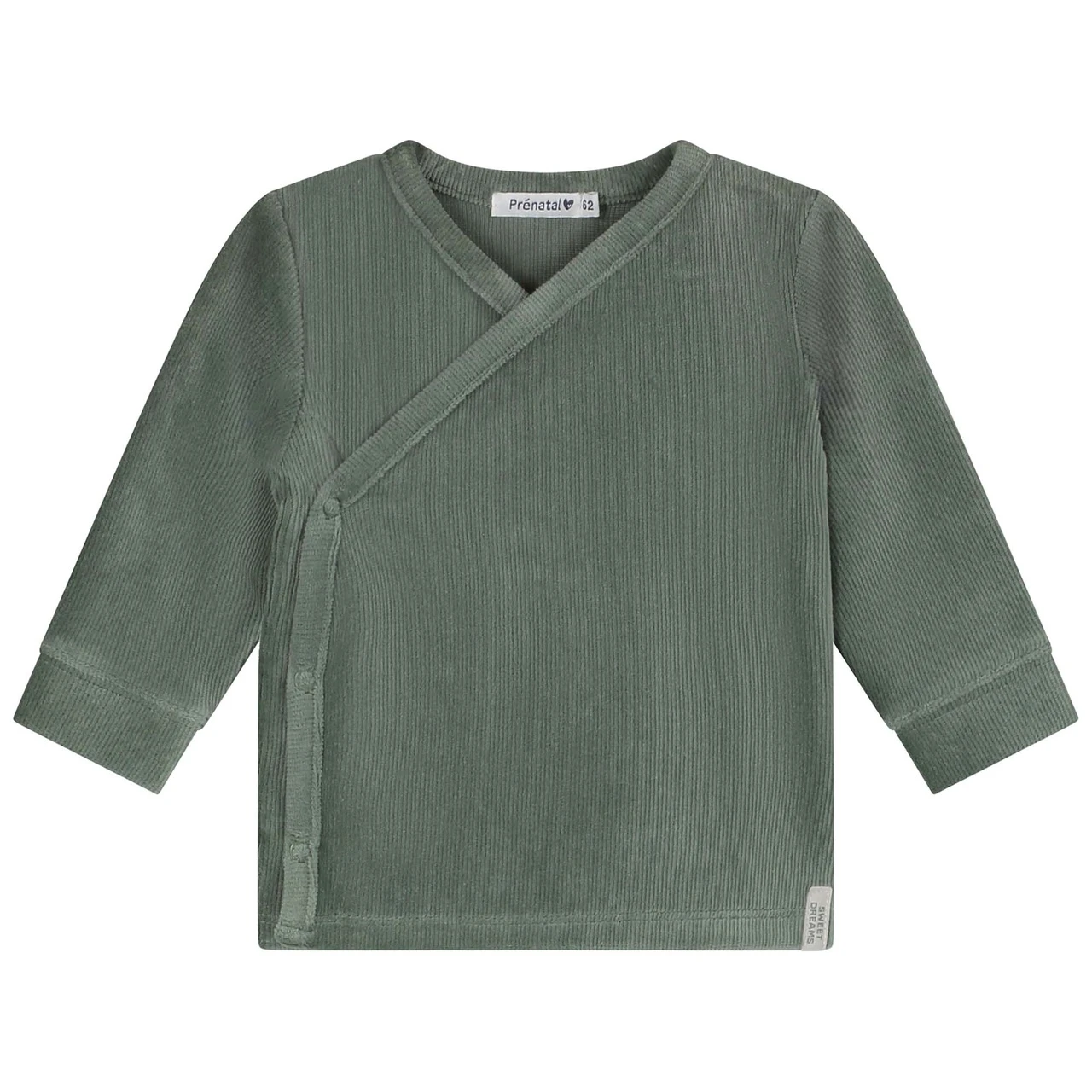 Prénatal Baby Pyjama Rib Velour Groen 2 Prénatal Baby Pyjama Rib Velour Groen - Afbeelding 2