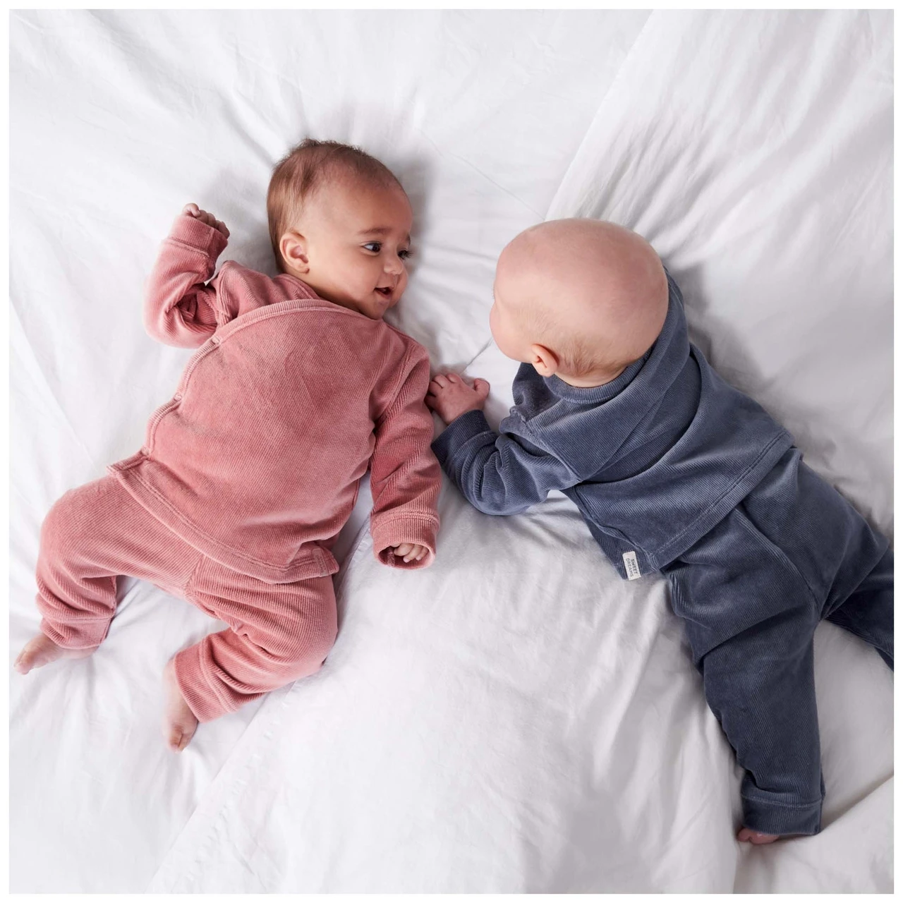 Prénatal Baby Pyjama Rib Velour Blauw 3 Prénatal Baby Pyjama Rib Velour Blauw - Afbeelding 3