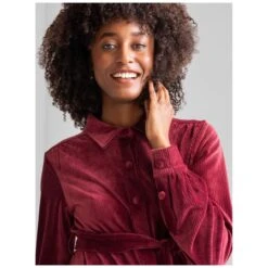 Prénatal Zwangerschapsjurk Lange Mouwen Effen Rood -Prenatal 1538630139 3 23D6E0C216DE1417F31B1318F3E00521