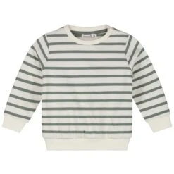 Prénatal Baby Sweater Lange Mouwen Strepen Groen