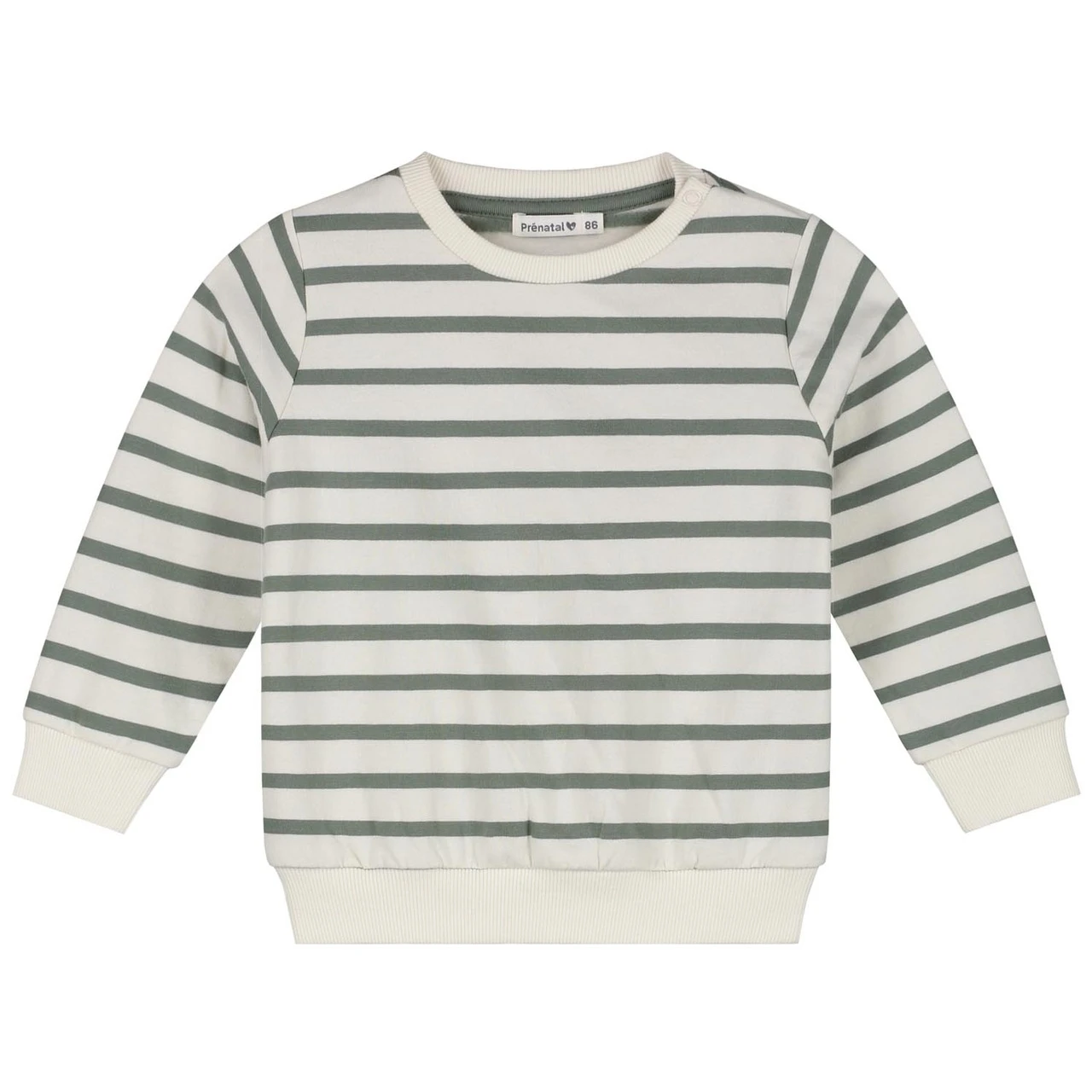 Prénatal Baby Sweater Lange Mouwen Strepen Groen 1 Prénatal Baby Sweater Lange Mouwen Strepen Groen