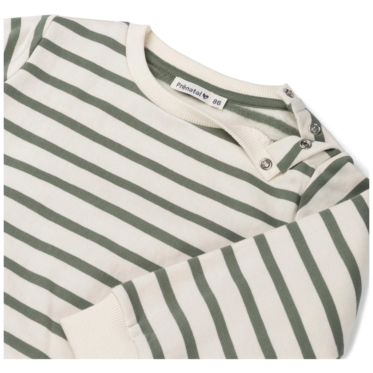 Prénatal Baby Sweater Lange Mouwen Strepen Groen 3 Prénatal Baby Sweater Lange Mouwen Strepen Groen - Afbeelding 3