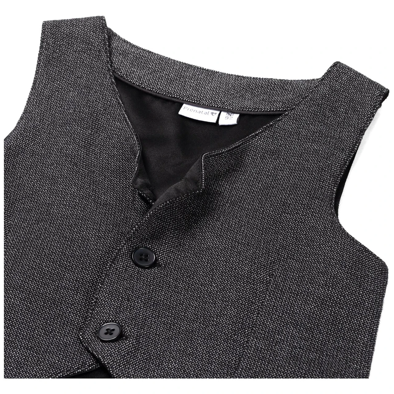 Prénatal Baby Gilet Mouwloos Effen Antraciet 3 Prénatal Baby Gilet Mouwloos Effen Antraciet - Afbeelding 3