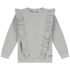 Prénatal Peuter Sweater Glitter Lange Mouwen Melee Grijs
