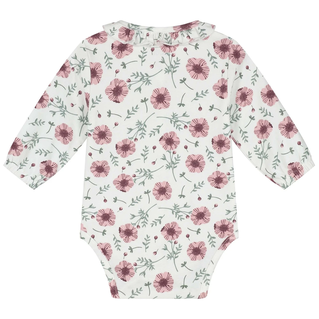 Prénatal Newborn Body Lange Mouwen Bloemen Wit 2 Prénatal Newborn Body Lange Mouwen Bloemen Wit - Afbeelding 2