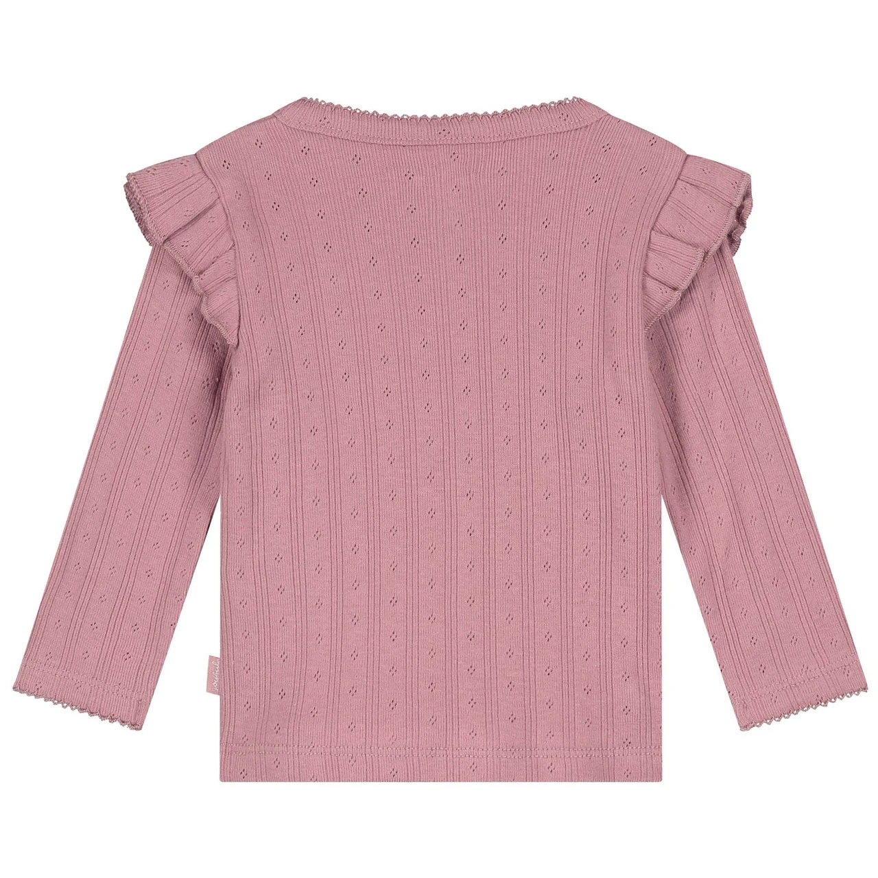 Prénatal Newborn Overslagshirt Ajour Lange Mouwen Effen Roze 2 Prénatal Newborn Overslagshirt Ajour Lange Mouwen Effen Roze - Afbeelding 2