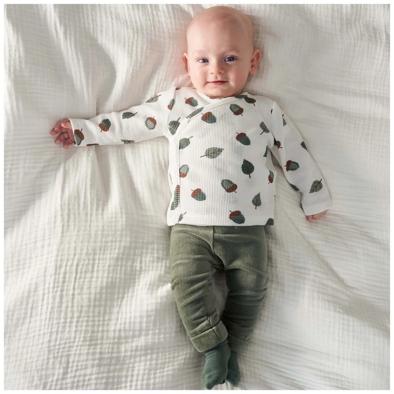 Prénatal Newborn Overslagshirt Wafel Lange Mouwen All Over Print Wit 5 Prénatal Newborn Overslagshirt Wafel Lange Mouwen All Over Print Wit - Afbeelding 5