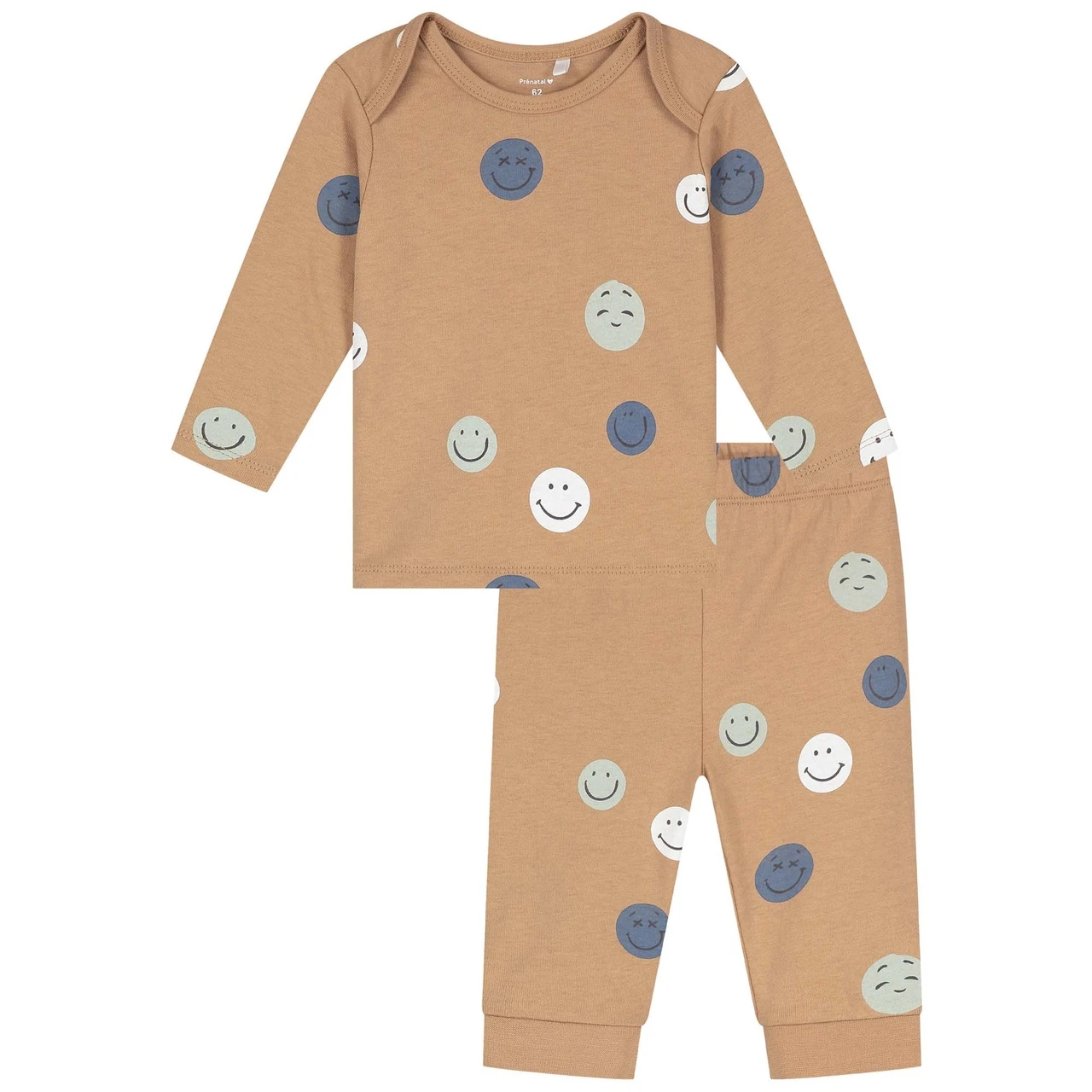 Prénatal Baby Pyjama Smiley Bruin 1 Prénatal Baby Pyjama Smiley Bruin