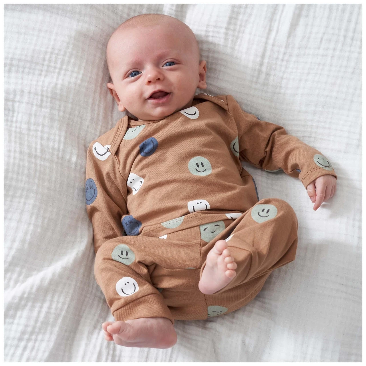 Prénatal Baby Pyjama Smiley Bruin 4 Prénatal Baby Pyjama Smiley Bruin - Afbeelding 4