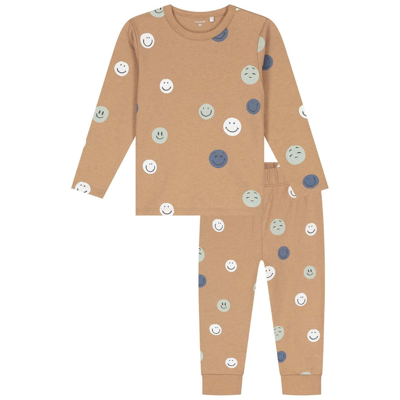 Prénatal Peuter Pyjama Smiley Bruin 1 Prénatal Peuter Pyjama Smiley Bruin