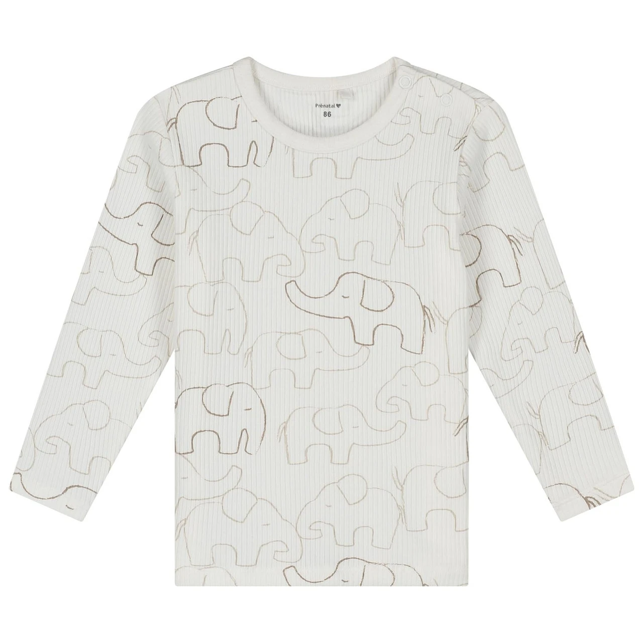 Prénatal Peuter Pyjama Otis Rib Wit 2 Prénatal Peuter Pyjama Otis Rib Wit - Afbeelding 2